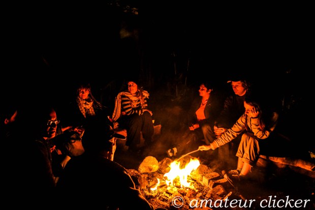 On clear night's we would sit by the fire with soup bowls in our hands sipping and sharing experiences! :) 